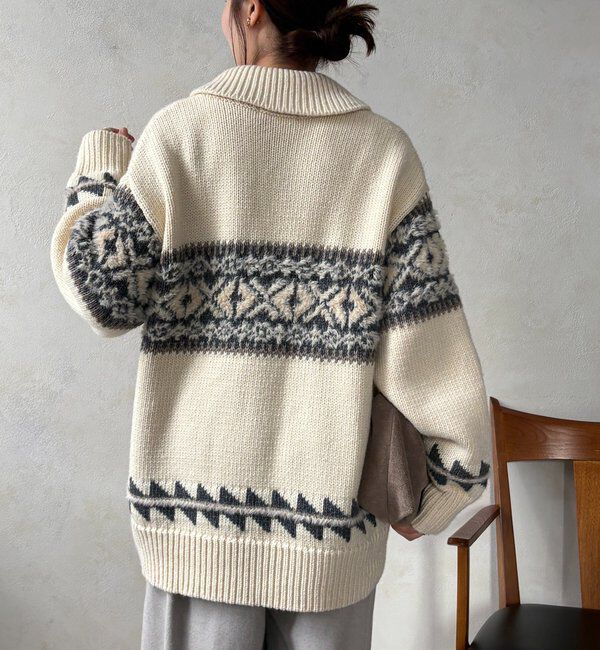  「ノルディックジップカーディガン」|ニット・セーター|