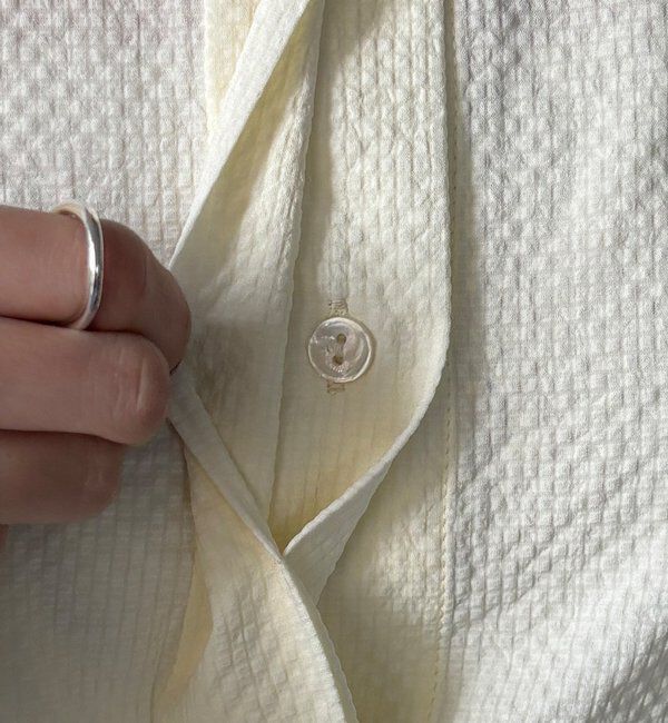  「【WEB限定】バックチェックサッカーシャツ」|シャツ・ブラウス|