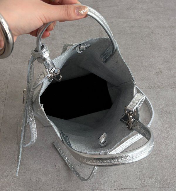  「【WEB限定】星柄エンボスミニレザーバッグ」|トートバッグ|