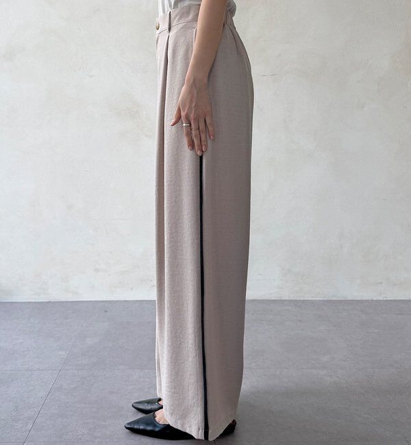  「【WEB限定】タンブラーオックスサイドラインパンツ」|チノ|