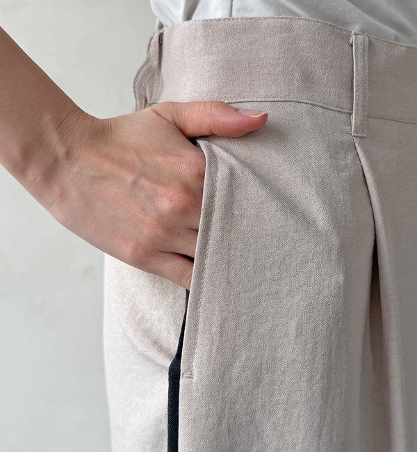  「【WEB限定】タンブラーオックスサイドラインパンツ」|チノ|