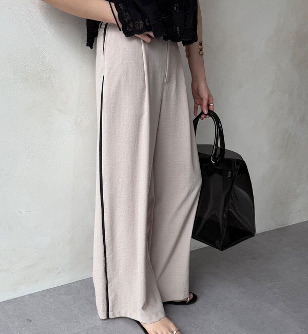  「【WEB限定】タンブラーオックスサイドラインパンツ」|チノ|