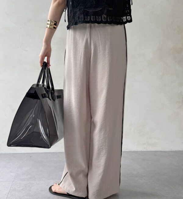  「【WEB限定】タンブラーオックスサイドラインパンツ」|チノ|