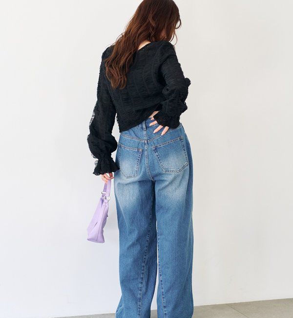  「チュールリボンブラウス」|シャツ・ブラウス|