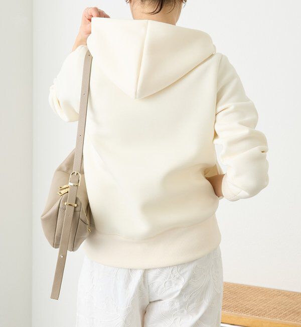  「【WEB限定/キレイめ上品】スポンジダンボールZIPパーカーカットソー」|パーカー|