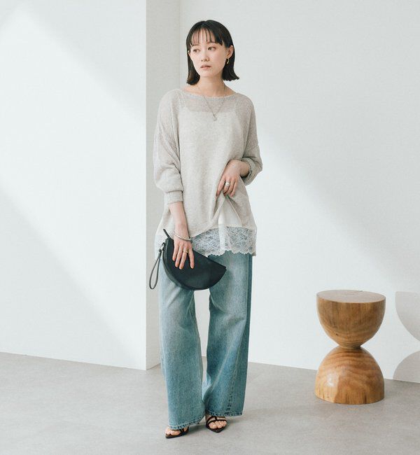  「【A・MONN(アモン)】addフロントナローデニム」|デニム|