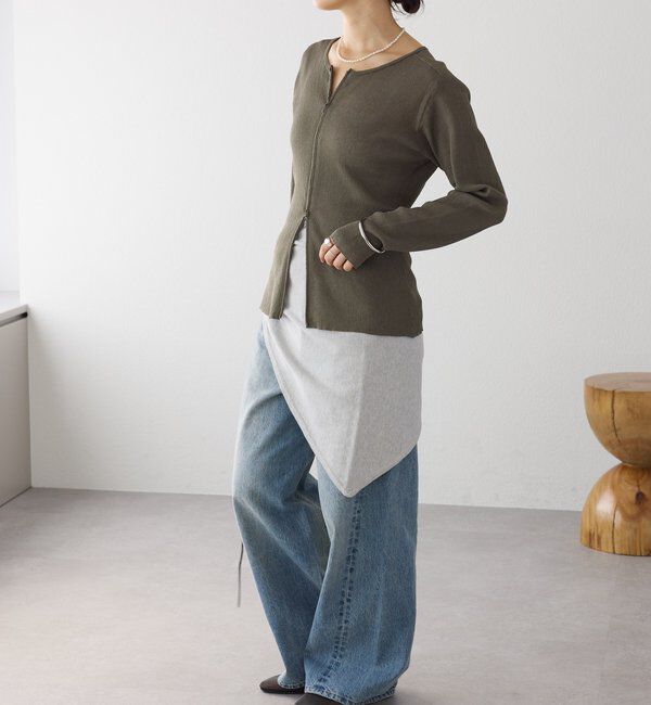  「【A・MONN(アモン)】addフロントナローデニム」|デニム|