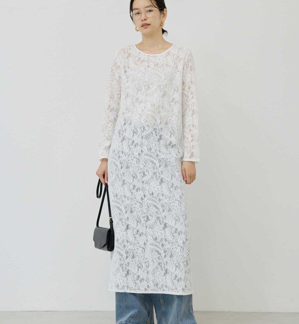  「ストレッチレースワンピース」|ワンピース|