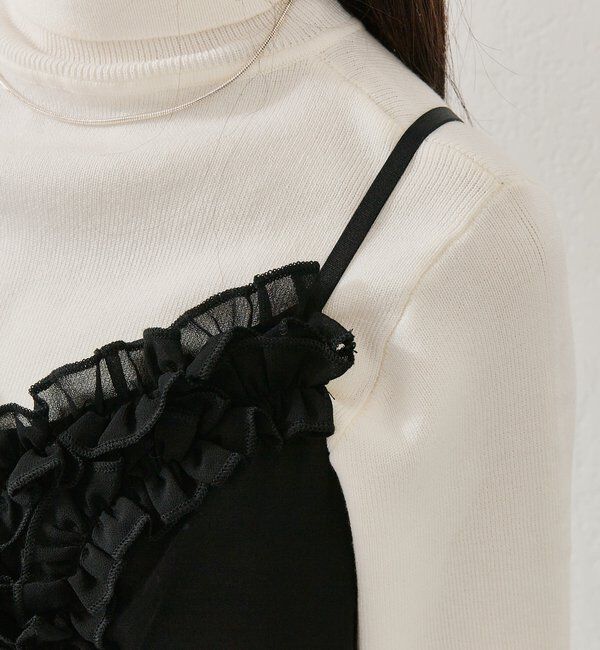  「フリルデザインキャミ ワンピース」|その他|