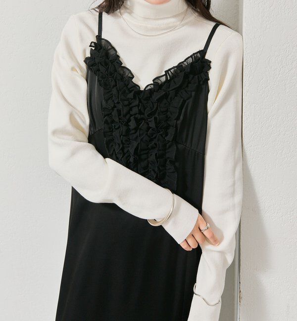  「フリルデザインキャミ ワンピース」|その他|