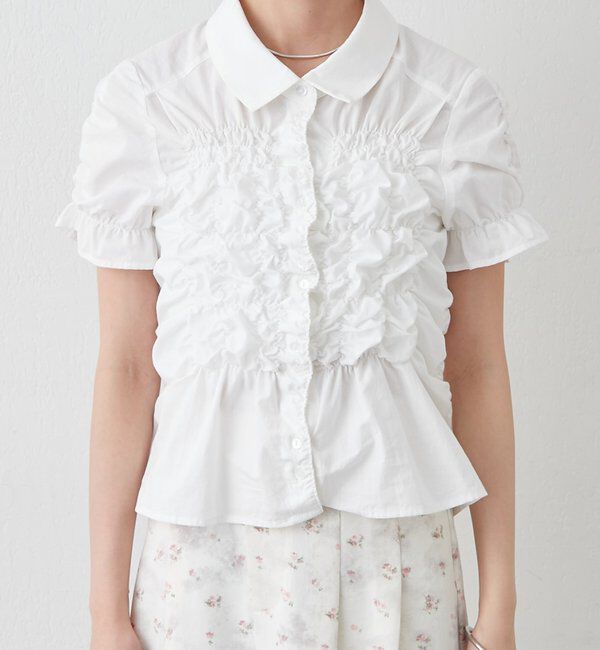  「シャーリングシェイプシャツ」|シャツ・ブラウス|