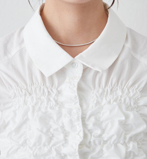  「シャーリングシェイプシャツ」|シャツ・ブラウス|