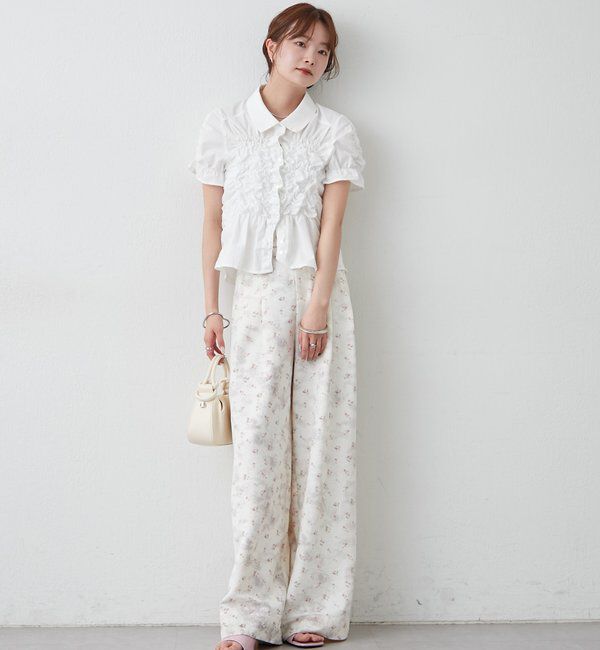  「シャーリングシェイプシャツ」|シャツ・ブラウス|