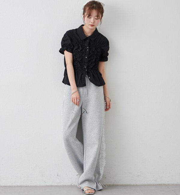  「シャーリングシェイプシャツ」|シャツ・ブラウス|