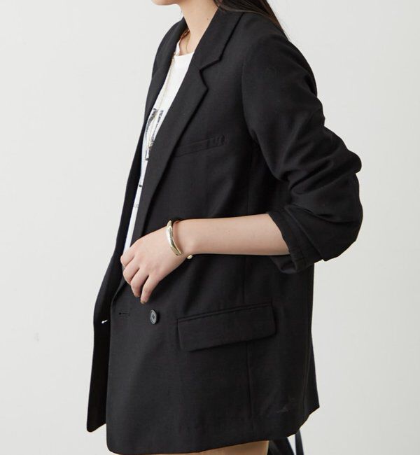  「麻調合繊ジャケット」|テーラードジャケット|