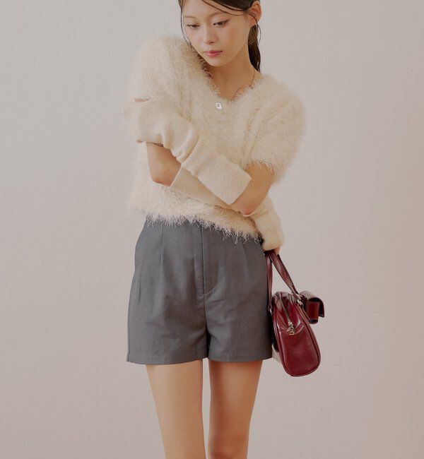  「フロントタックショートパンツ」|チノ|