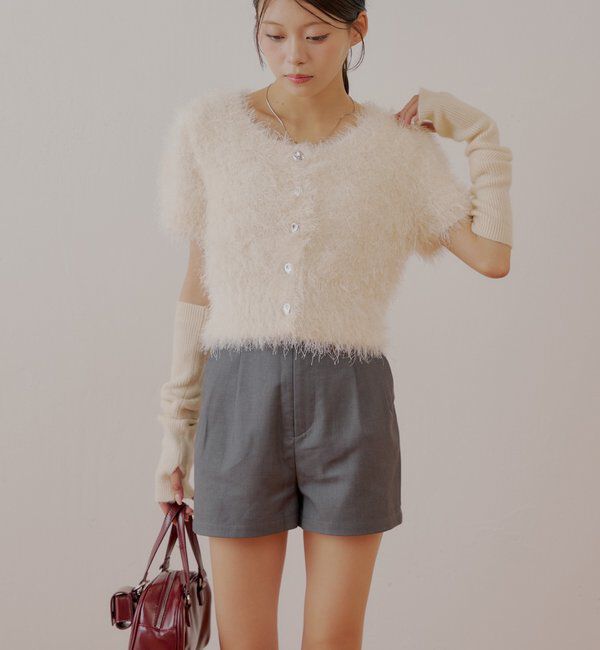  「フロントタックショートパンツ」|チノ|