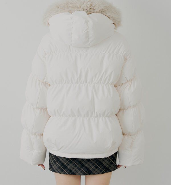  「【4色展開】ファー取り外しミドルルーズ中綿ブルゾン」|その他|