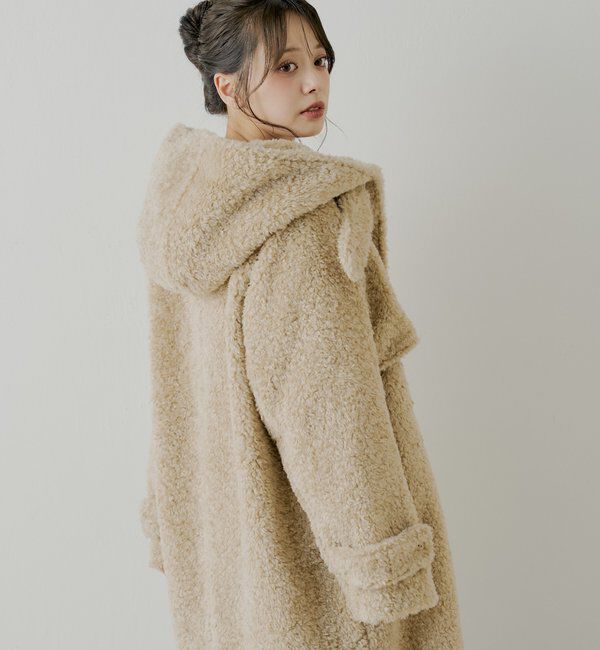  「【SALON by Chico】ショートボアフードロングダッフルコート」|その他|