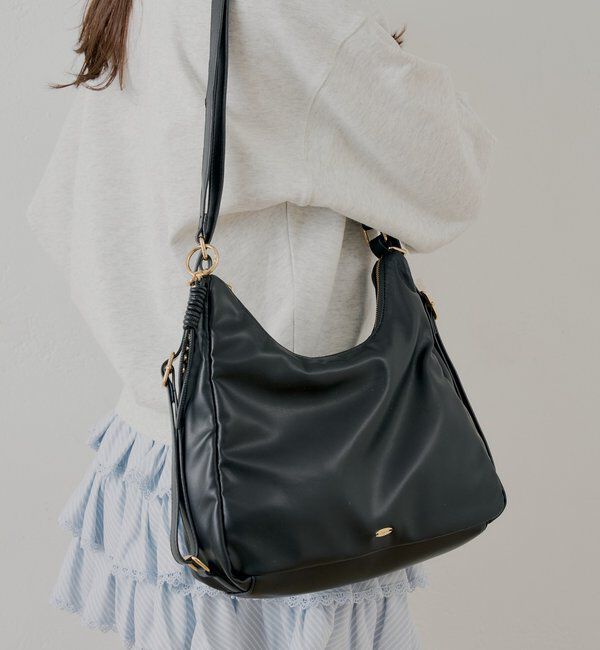  「ロゴチャーム付き3wayホーボーバッグ」|ボストンバッグ|