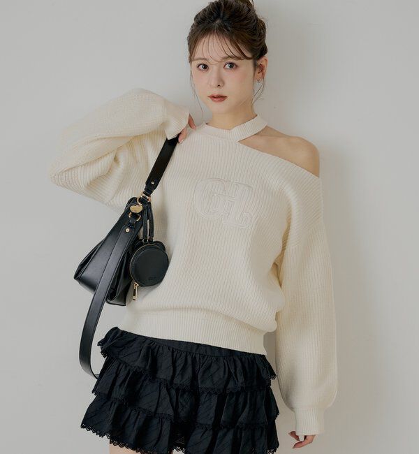  「ティアードフリルミニスカート」|スカート|