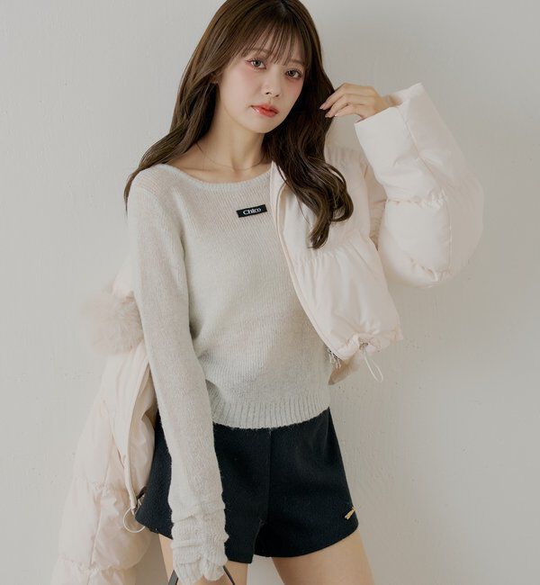  「ラメシアーコンパクトニット」|ニット・セーター|