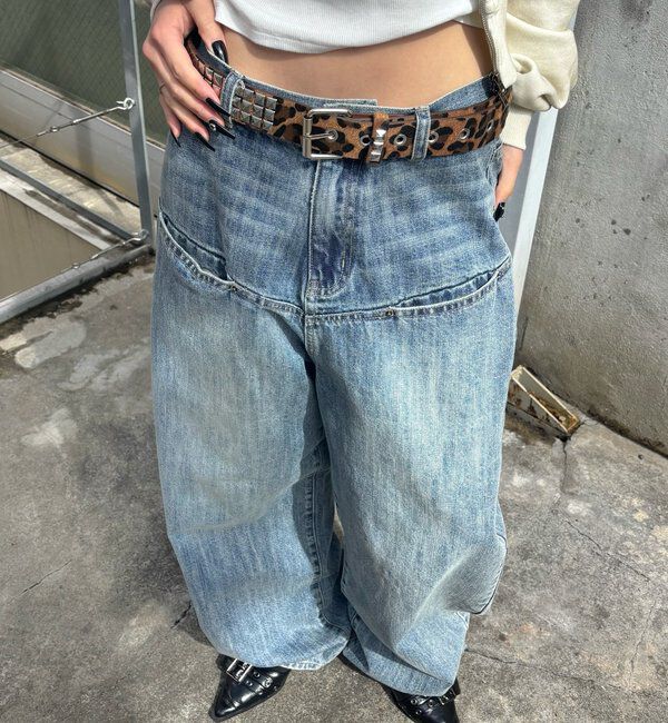  「スクエアスタッズベルト」|ベルト|