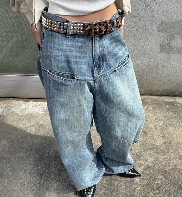  「スクエアスタッズベルト」|ベルト|