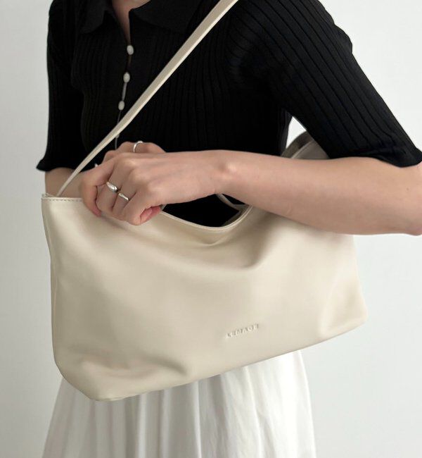  「2WAYドレープボストンバッグ」|トートバッグ|オフホワイト