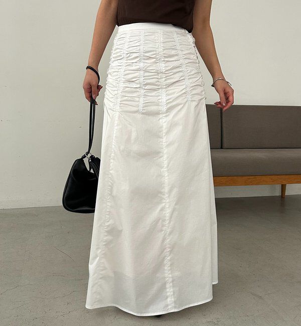  「ラインギャザースカート」|スカート|