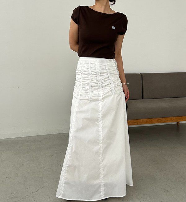  「ラインギャザースカート」|スカート|
