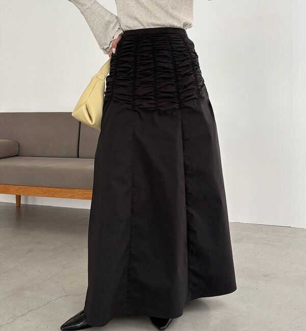  「ラインギャザースカート」|スカート|