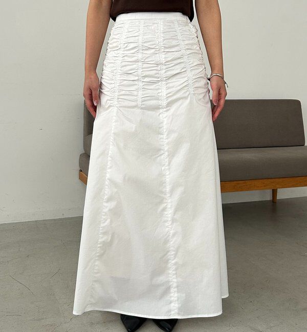  「ラインギャザースカート」|スカート|