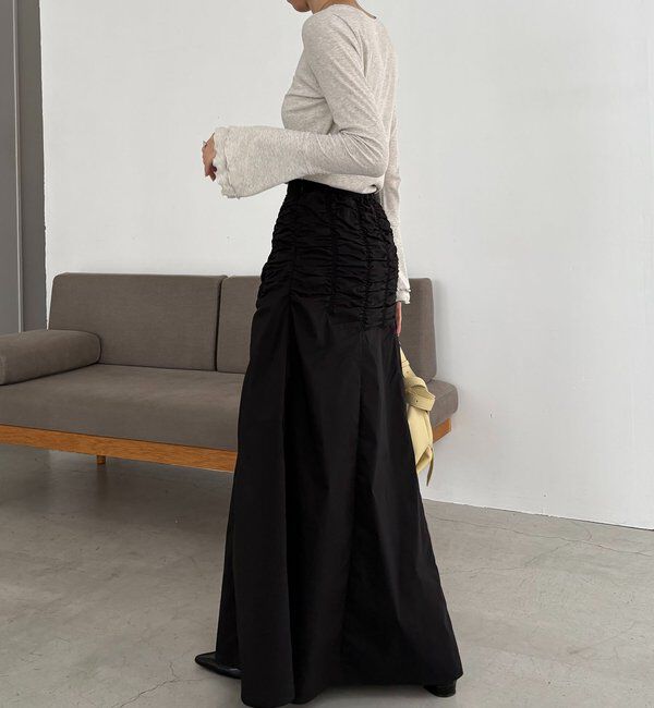  「ラインギャザースカート」|スカート|