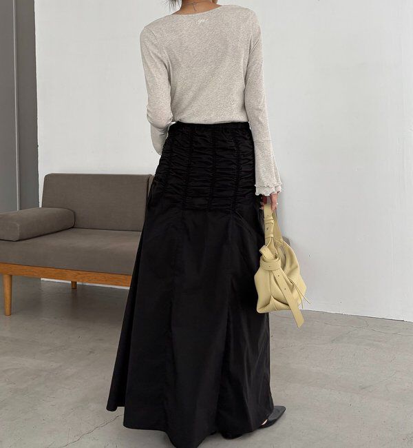  「ラインギャザースカート」|スカート|