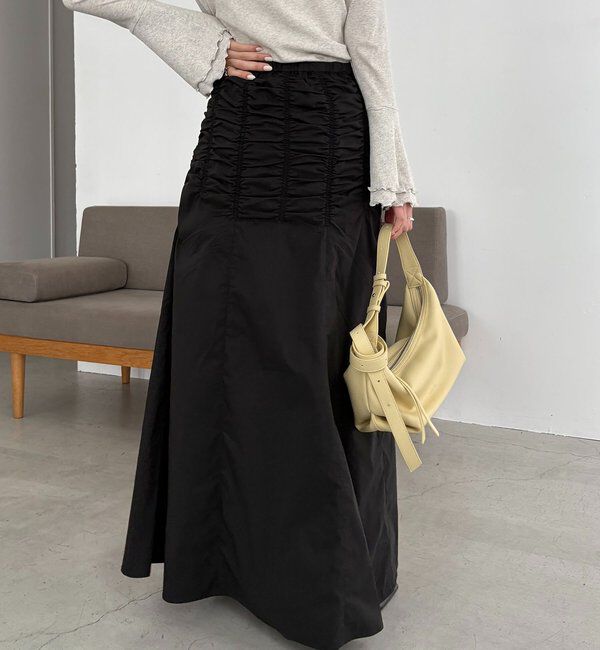  「ラインギャザースカート」|スカート|