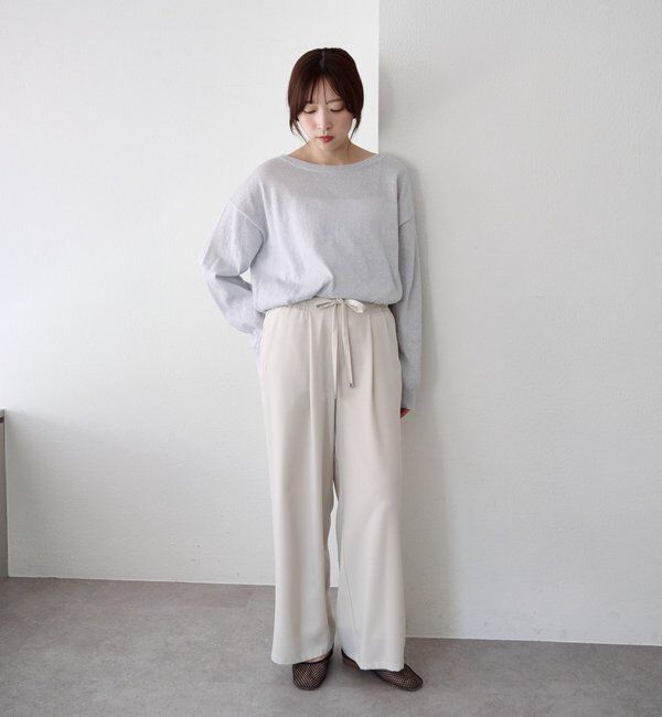  「ウエストデザインパンツ」|チノ|