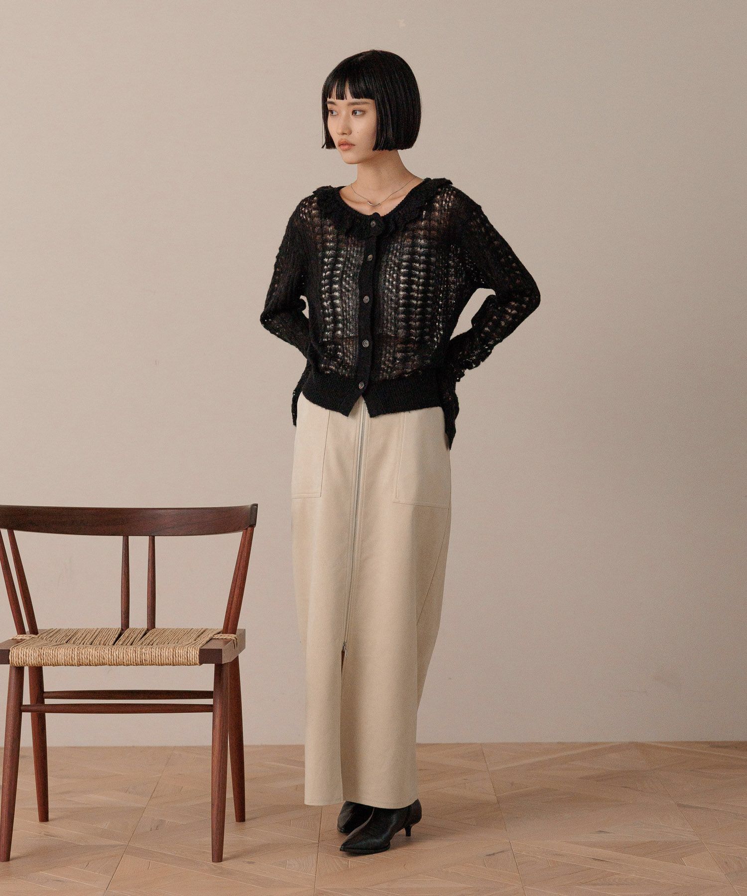 LOWRYS FARM「アソートＺＩＰタイトスカート」|スカート|