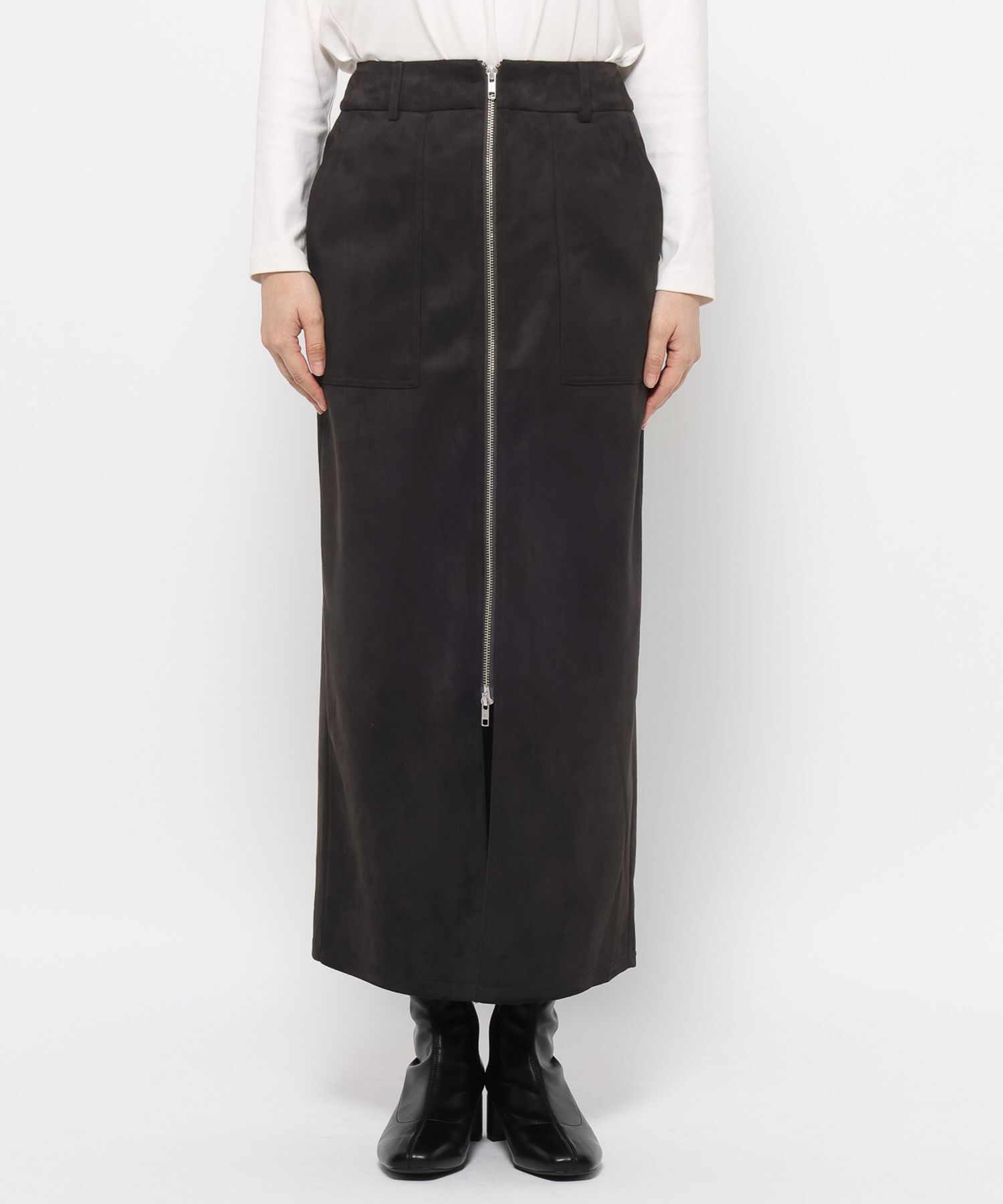 LOWRYS FARM「アソートＺＩＰタイトスカート」|スカート|