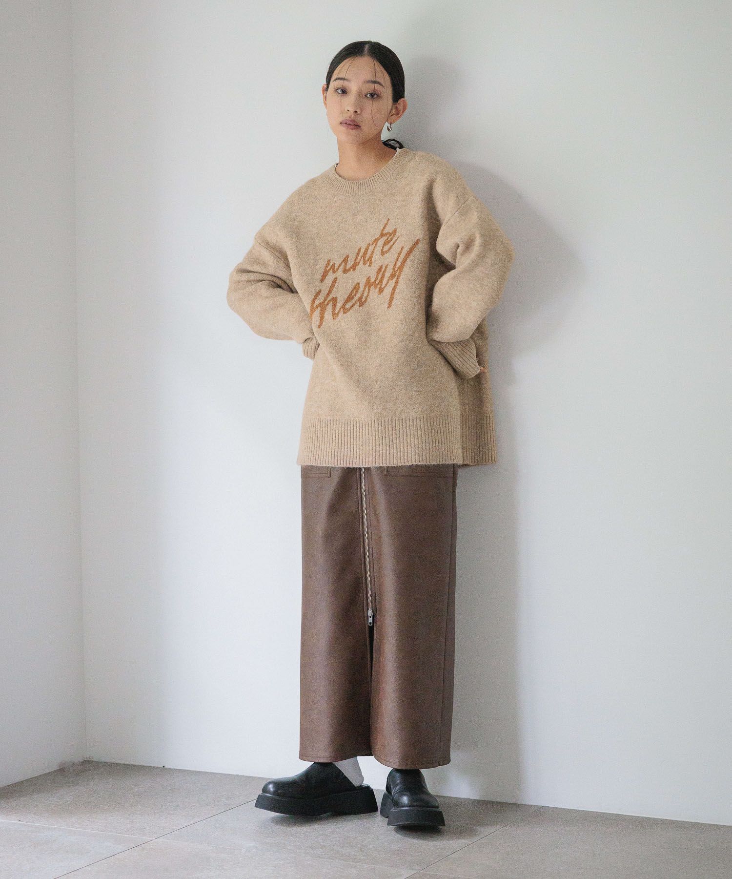 LOWRYS FARM「アソートＺＩＰタイトスカート」|スカート|