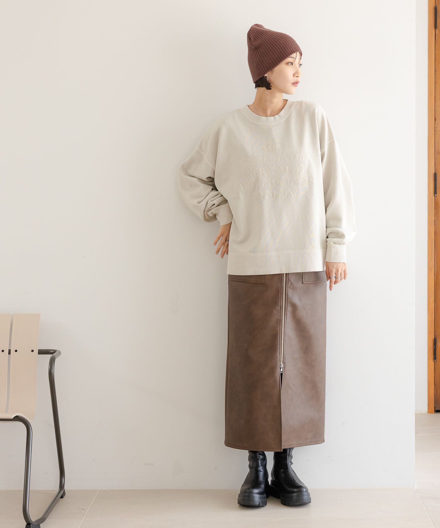 LOWRYS FARM「アソートＺＩＰタイトスカート」|スカート|