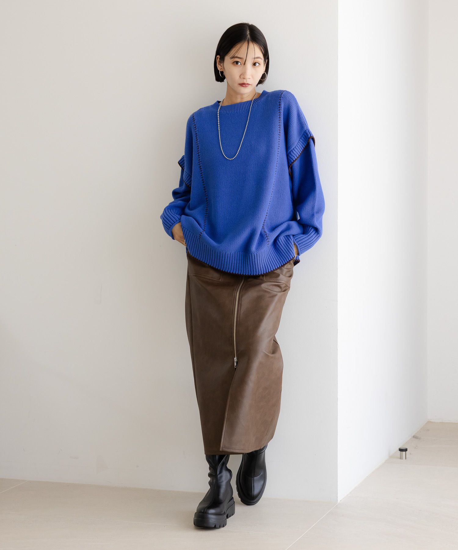 LOWRYS FARM「アソートＺＩＰタイトスカート」|スカート|