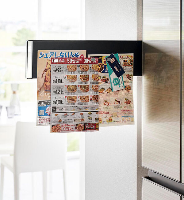 collex「山崎実業 【TOWER/タワー】マグネット冷蔵庫横隠S/Sパネル」|食器・キッチングッズ|ブラック