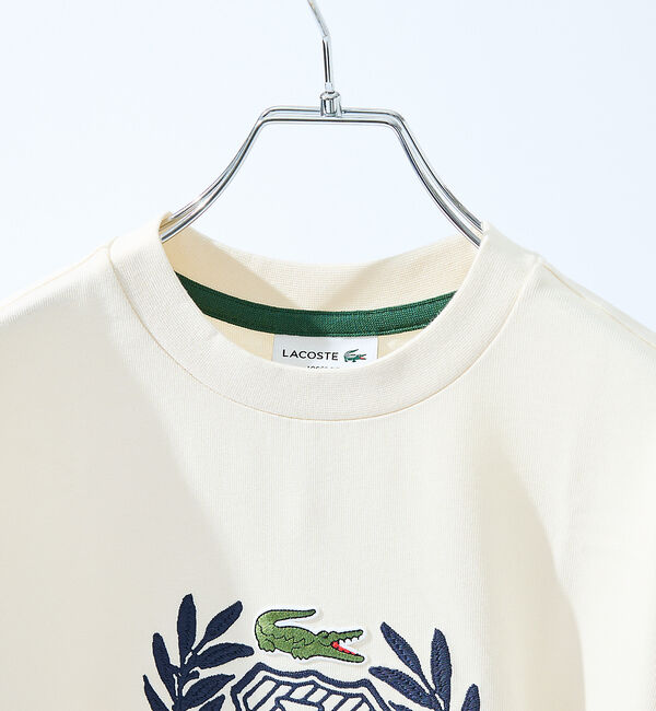 ABAHOUSE「【LACOSTE / ラコステ】ハンドステッチ風フレンチグラフィックTシャツ」|Tシャツ・カットソー|