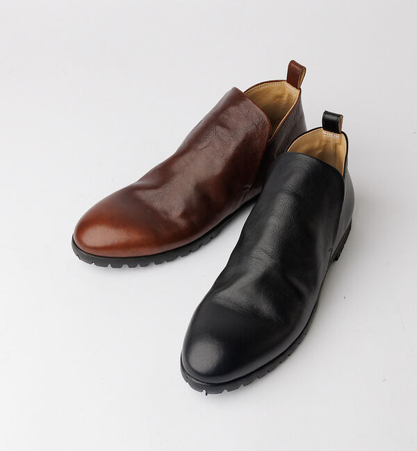 alfredoBANNISTER「【MADE IN JAPAN】タンクソール ドレープブーツ」|ショートブーツ|