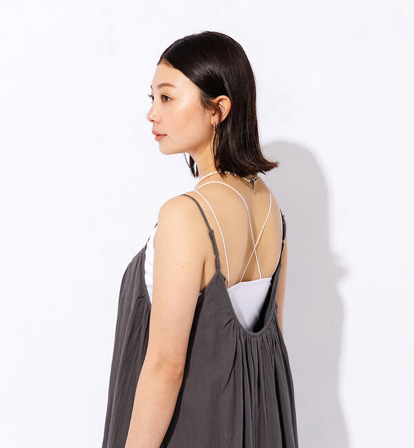 Rouge vif「【FRUIT OF THE LOOM】カップ付き丸編みキャミソール / 無地 /」|キャミソール|