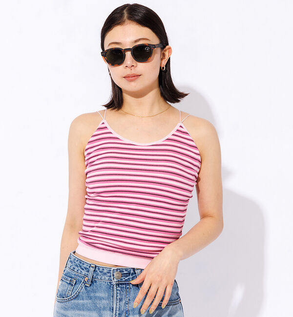 Rouge vif「【FRUIT OF THE LOOM】カップ付き丸編みキャミソール / 無地 /」|キャミソール|