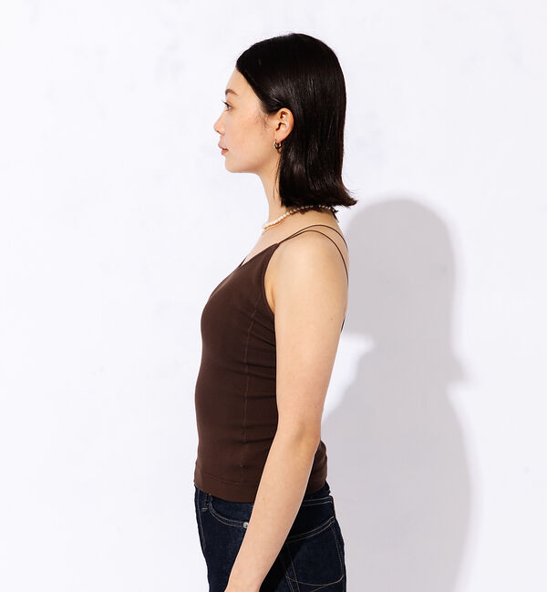 Rouge vif「【FRUIT OF THE LOOM】カップ付き丸編みキャミソール / 無地 /」|キャミソール|