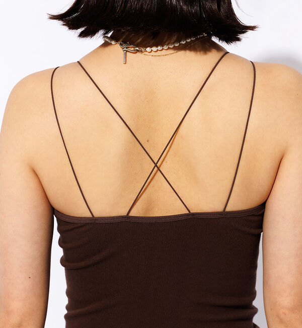 Rouge vif「【FRUIT OF THE LOOM】カップ付き丸編みキャミソール / 無地 /」|キャミソール|