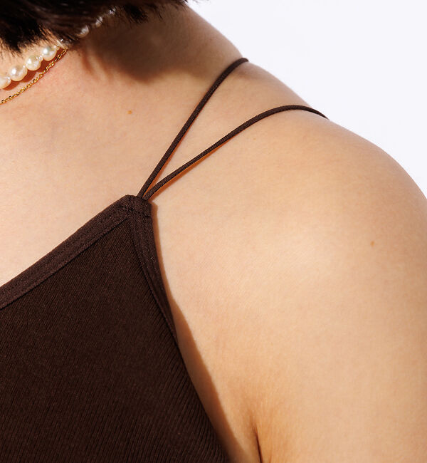 Rouge vif「【FRUIT OF THE LOOM】カップ付き丸編みキャミソール / 無地 /」|キャミソール|